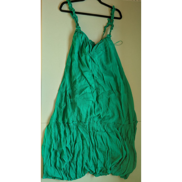 NWT By Anthropologie Sleeveless Chiffon Midi Dress Size S Green #ND454 - Picture 2 of 10